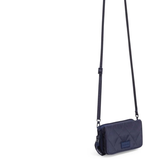 Vera Bradley RFID 3-in-1 Ultralight Bag In Scroll Navy - Picture 12 of 12